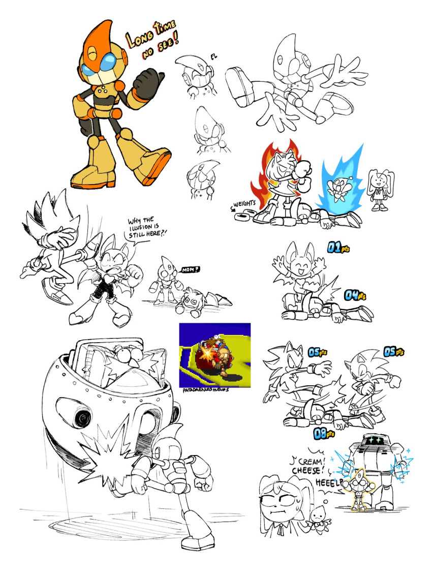 2024 amy_rose anthro armwear bat bat_wings chao_(sonic) cheese_the_chao clothing cream_the_rabbit elbow_gloves emerl eulipotyphlan facial_hair female footwear gloves handwear hedgehog hi_res human lagomorph leporid machine male mammal membrane_(anatomy) membranous_wings moustache quills_(anatomy) rabbit raitochan robot rouge_the_bat sega shadow_the_hedgehog shoes simple_background sonic_battle sonic_the_hedgehog sonic_the_hedgehog_(series) tail white_background wings