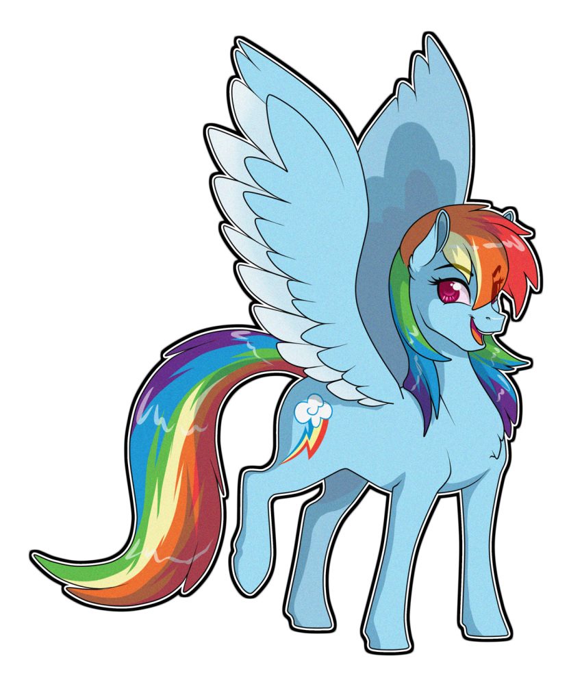 alpha_channel blue_body blue_fur blue_wings cutie_mark equid equine feathered_wings feathers female feral friendship_is_magic fur hair hasbro hi_res looking_at_viewer mammal milk-jug multicolored_hair multicolored_tail my_little_pony mythological_creature mythological_equine mythology open_mouth open_smile pegasus pink_eyes rainbow_dash_(mlp) rainbow_hair rainbow_tail side_view smile solo tail wings