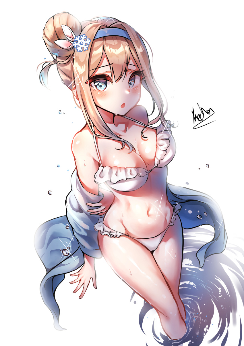 bikini girls_frontline suomi_kp31_(girls_frontline) swimsuits tagme wet