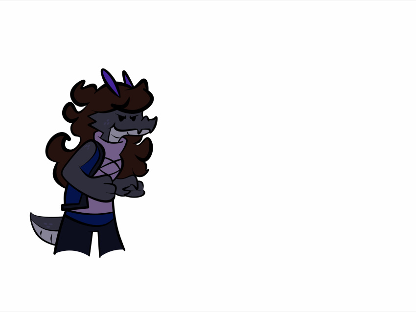 4:3 animated anthro comic_sans dragon dragonborn_(dnd) dungeons_and_dragons female fogata hasbro hi_res jaiden_animations mythological_creature mythological_scalie mythology reptile scalie short_playtime simple_animation simple_background solo spanish_text tail text wizards_of_the_coast zoot_(jaiden_animations)