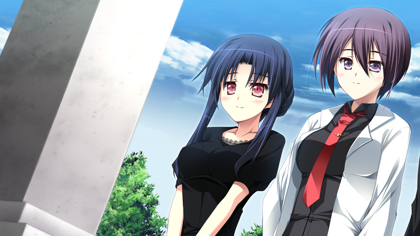 game_cg makino_honoha purple_software shiawase_kazokubu yuuki_makoto