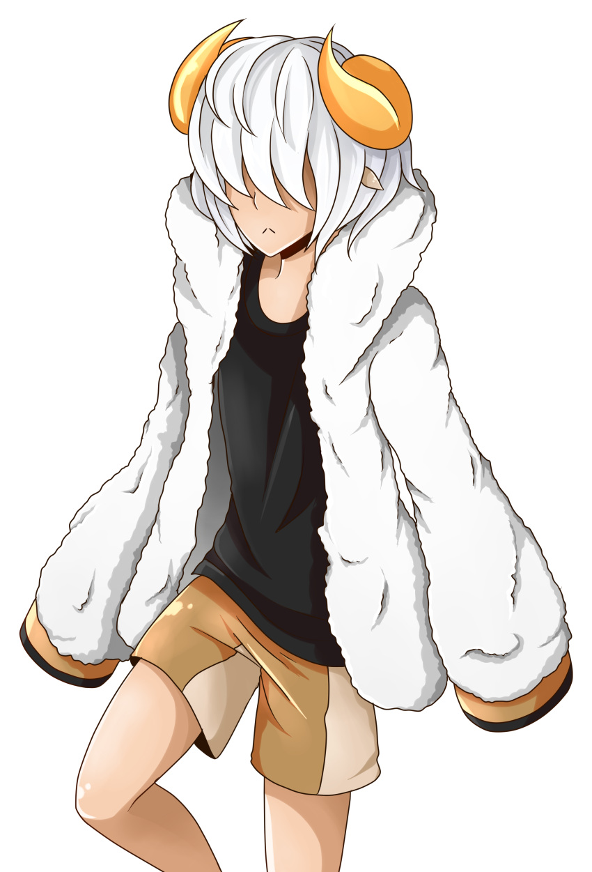 absurd_res alpha_channel animal_humanoid black_clothing black_shirt black_topwear bottomwear bovid bovid_horn bovid_humanoid brown_bottomwear brown_clothing brown_shorts caprine caprine_horn caprine_humanoid clothed clothing coat fur_coat gacha_(series) gacha_resort hair hair_over_eyes hi_res horn humanoid lunime male mammal mammal_humanoid ram_horn sheep_humanoid sheepy_baka shirt shorts simple_background solo topwear transparent_background unknown_artist white_clothing white_coat white_hair white_topwear