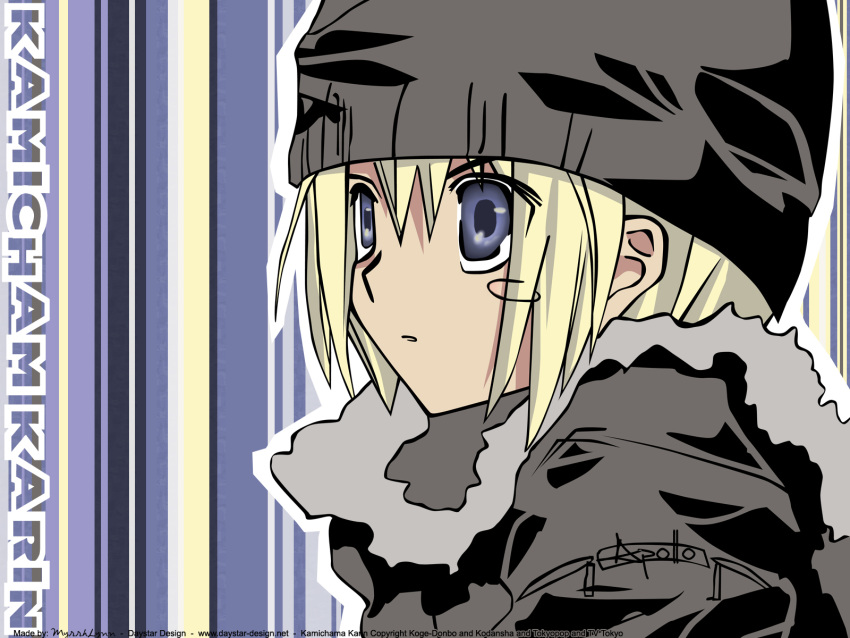 blonde_hair blue_eyes kamichama_karin kazune_kujyou koge_donbo vector