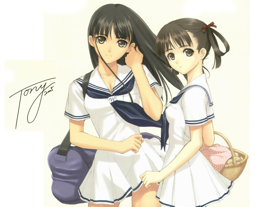 mizushima_asa seifuku sora_no_iro_mizu_no_iro sorayama_natsume taka_tony white