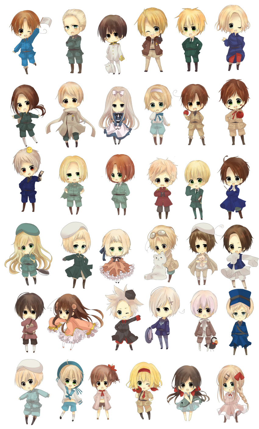 america austria belarus canada chibi china denmark france germany greece hetalia_axis_powers hong_kong hungary iceland japan kazuneko_bimoe korea liechtenstein north_italy poland prussia russia sealand seychelles south_italy taiwan united_kingdom