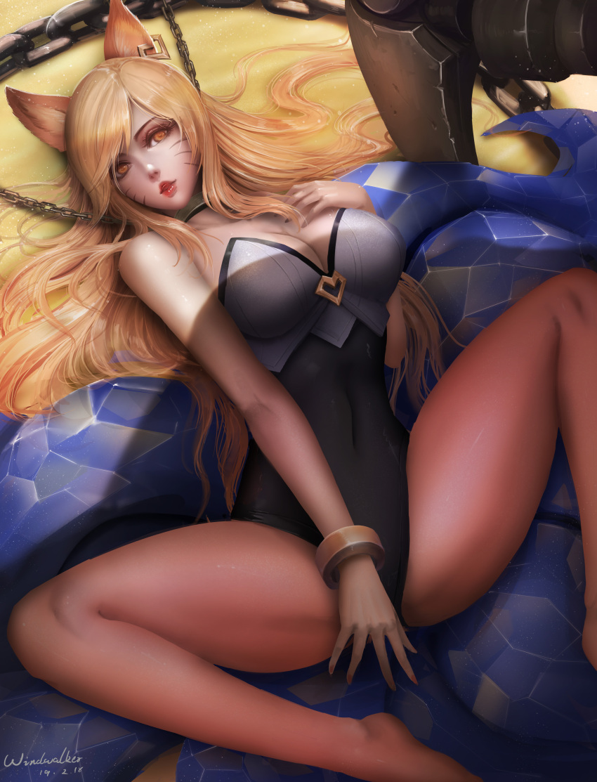 ahri animal_ears kitsune league_of_legends tail windwalker