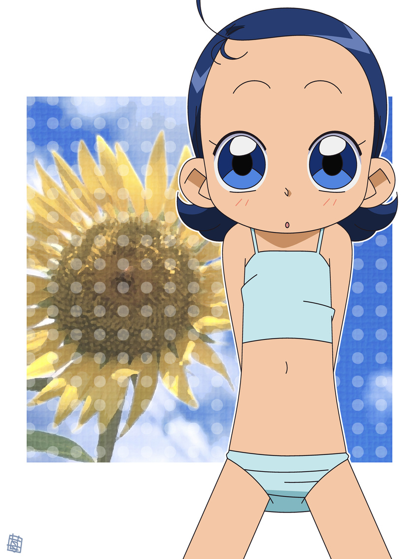 blue_hair hatomugisan lolicon ojamajo_doremi senoo_aiko swimsuit