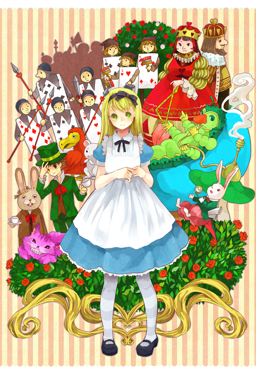 alice alice_in_wonderland caterpillar_(wonderland) cheshire_cat dodo dormouse king_of_hearts mad_hatter march_hare queen_of_hearts rizumu white_rabbit