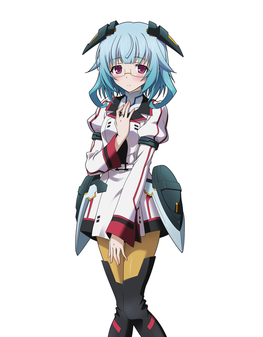 infinite_stratos megane pantyhose sarashiki_kanzashi seifuku tagme thighhighs