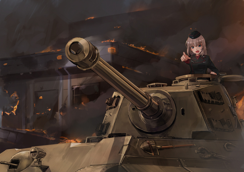 akasa_ai girls_und_panzer itsumi_erika tagme uniform