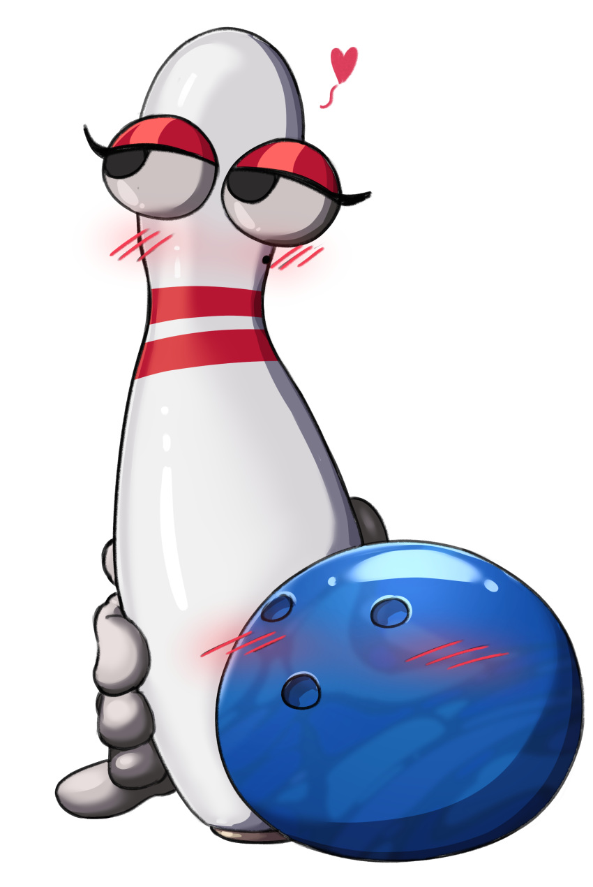 absurd_res alpha_channel animate_inanimate blue_body blush bowling_ball bowling_pin digital_media_(artwork) duo female fuckable_pin hi_res horny_blue_bowlingball markings meme mole_(marking) narrowed_eyes not_furry simple_background superbinario white_body wyer_bowling_(meme)