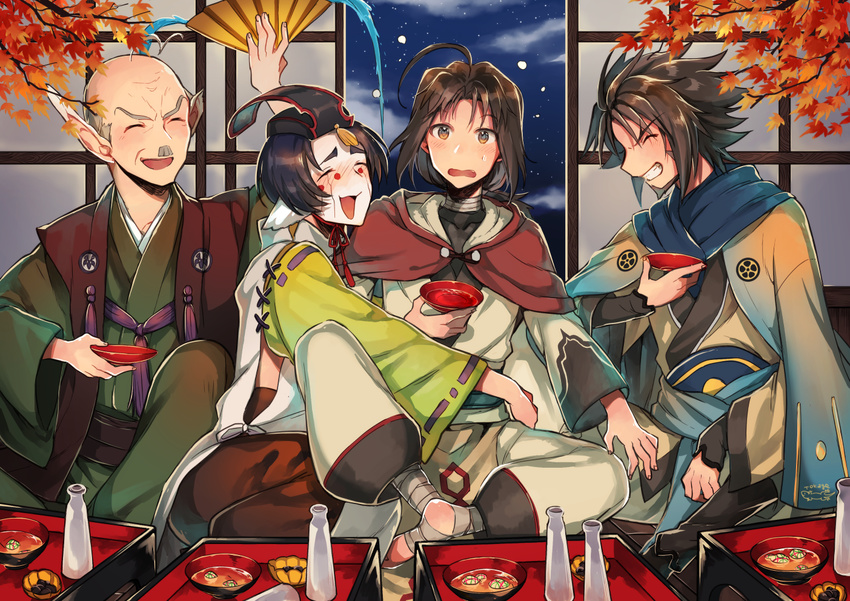 all_male haku_(utawarerumono) male maroro tagme_(artist) tagme_(character) ukon_(utawarerumono) utawarerumono utawarerumono_itsuwari_no_kamen