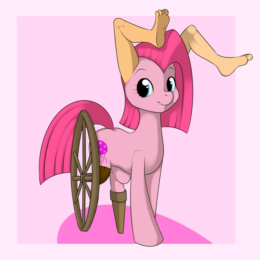 1:1 amputation amputee cnidarian cutie_mark digital_media_(artwork) disability earth_pony equid equine fan_character feet female feral hasbro hi_res horse humanoid_feet jellyfish kloudmutt mammal marine medusozoan my_little_pony nightmare_fuel pegleg pink_theme plantigrade pony solo source_request tail what what_has_magic_done what_has_science_done wheel