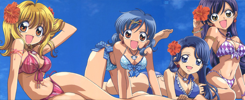 bikini houshou_hanon karen mermaid_melody_pichi_pichi_pitch nanami_luchia noelle swimsuits