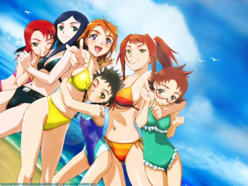 bikini high_res kuga_natsuki minagi_mikoto mizugi my-hime sugiura_midori tagme tokiha_mai wallpaper yukino_kikukawa yuuki_nao