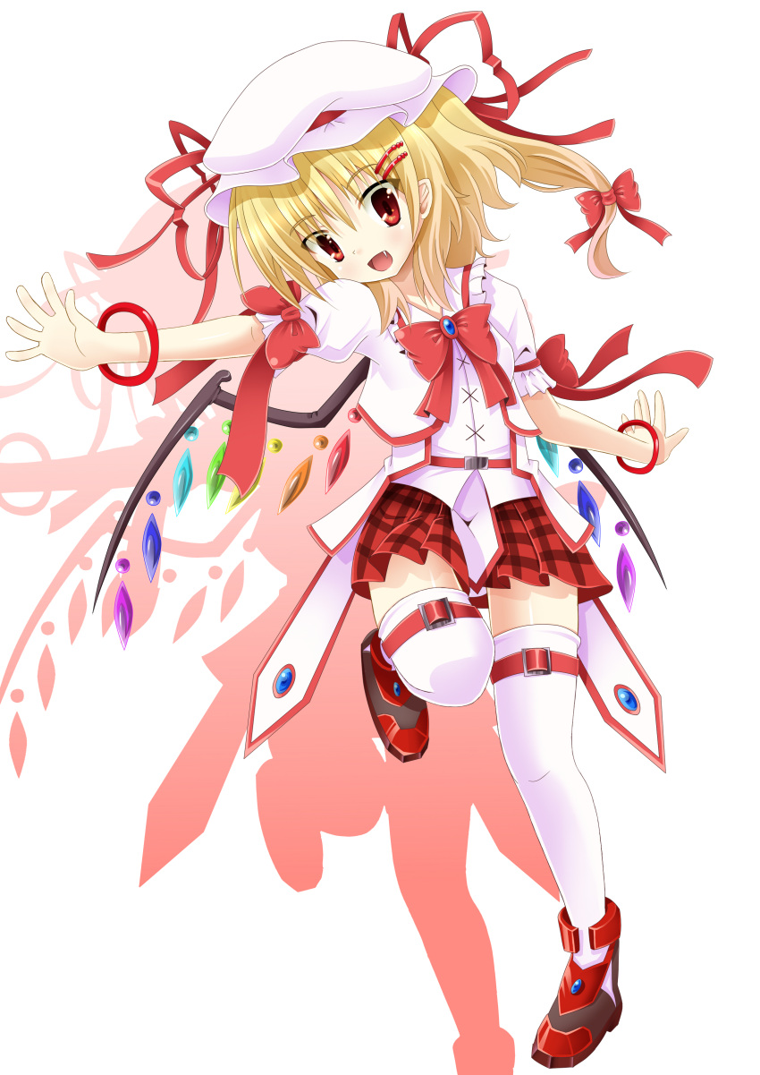 absurdres alternate_costume aminosan female flandre_scarlet highres magical_girl oerba_yun_fang solo the_embodiment_of_scarlet_devil thighhighs touhou wings