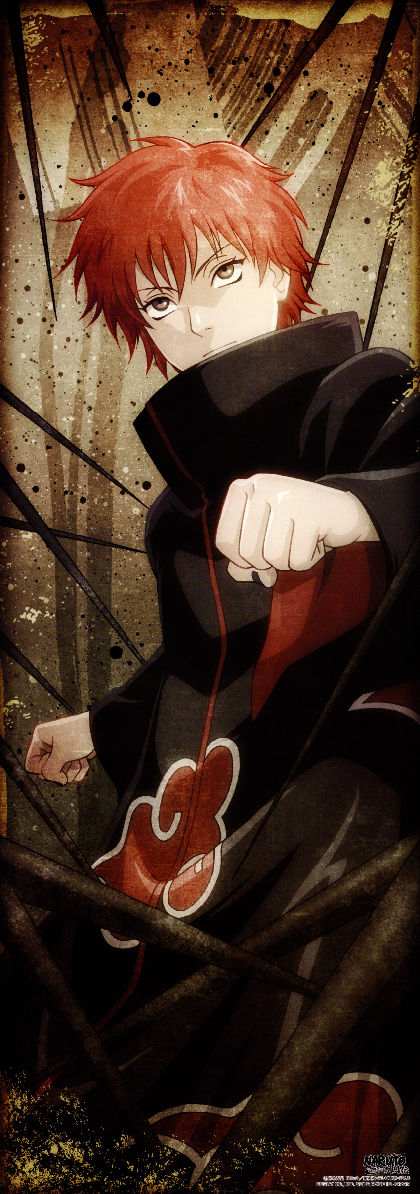 male naruto_shippuden sasori_(naruto) stick_poster tagme