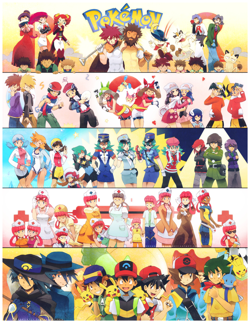 6+boys 6+girls adjusting_eyewear annotated apron archived_source ass backwards_hat badge baseball_cap beanie beard black_hair blue_eyes blue_hair blue_oak boulder_badge brandon_(pokemon) breasts brown_eyes brown_hair byron_(pokemon) cascade_badge character_request cleavage closed_eyes clothed_pokemon coat collarbone copyright_name cosplay crossed_arms crossover crying dawn_(pokemon) dress drill_hair dual_persona earth_badge ethan_(pokemon) everyone facial_hair fangs flint_(pokemon_anime) flower forrest_(pokemon) gary_oak glasses gloves goggles goggles_on_headwear green_hair grey_hair grin gym_leader_badge hair_between_eyes hair_ornament hat heart highres hilbert_(pokemon) holding holding_flower holding_poke_ball holding_shovel hug in-franchise_crossover james'_father_(pokemon) james'_mother_(pokemon) james_(pokemon) jenny_(pokemon) jessebelle_(pokemon) jessie_(pokemon) jimmy_(pokemon) joy_(pokemon) kasumi_(pokemon) kris_(pokemon) look-alike looking_at_viewer lucas_(pokemon) lyra_(pokemon) marble_(pokemon) marina_(pokemon) marnie_frances_lynnette_joy marsh_badge may_(pokemon) medium_breasts meowth midriff miniskirt minun moustache mudkip multiple_boys multiple_girls multiple_persona navel nicholai_(pokemon) nurse nurse_cap on_shoulder orange_hair paige_frances_lynnelle_joy paul_(pokemon) pika_(pokemon) pikachu pink_hair poke_ball poke_ball_(basic) poke_ball_print pokemon pokemon_(anime) pokemon_(classic_anime) pokemon_(creature) pokemon_adventures pokemon_bw pokemon_dppt pokemon_dppt_(anime) pokemon_emerald pokemon_gsc pokemon_hgss pokemon_on_shoulder pokemon_platinum pokemon_rse pokemon_rse_(anime) police police_uniform policewoman puss_in_boots_(character) puss_in_boots_(character)_(cosplay) puss_in_boots_(fairy_tale) red_(pokemon) red_hair red_scarf riley_(pokemon) ritchie_(pokemon) rose salvia_(pokemon) satoshi_(pokemon) scarf shovel silver_(pokemon) sir_aaron skirt skitty smile sparky_(pokemon) star_(symbol) sunglasses team_rocket team_rocket_uniform thunder_badge twin_drills tyson's_meowth uniform volcano_badge winter_clothes zachsanomaly zipper