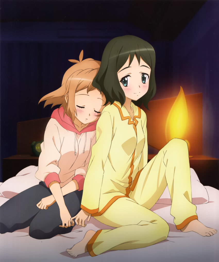 kohinata_miku pajama senki_zesshou_symphogear shibuya_sakae tachibana_hibiki