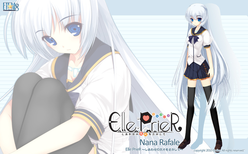 elle_prier etoiles moric rafale_nana school_uniform thighhighs wallpaper