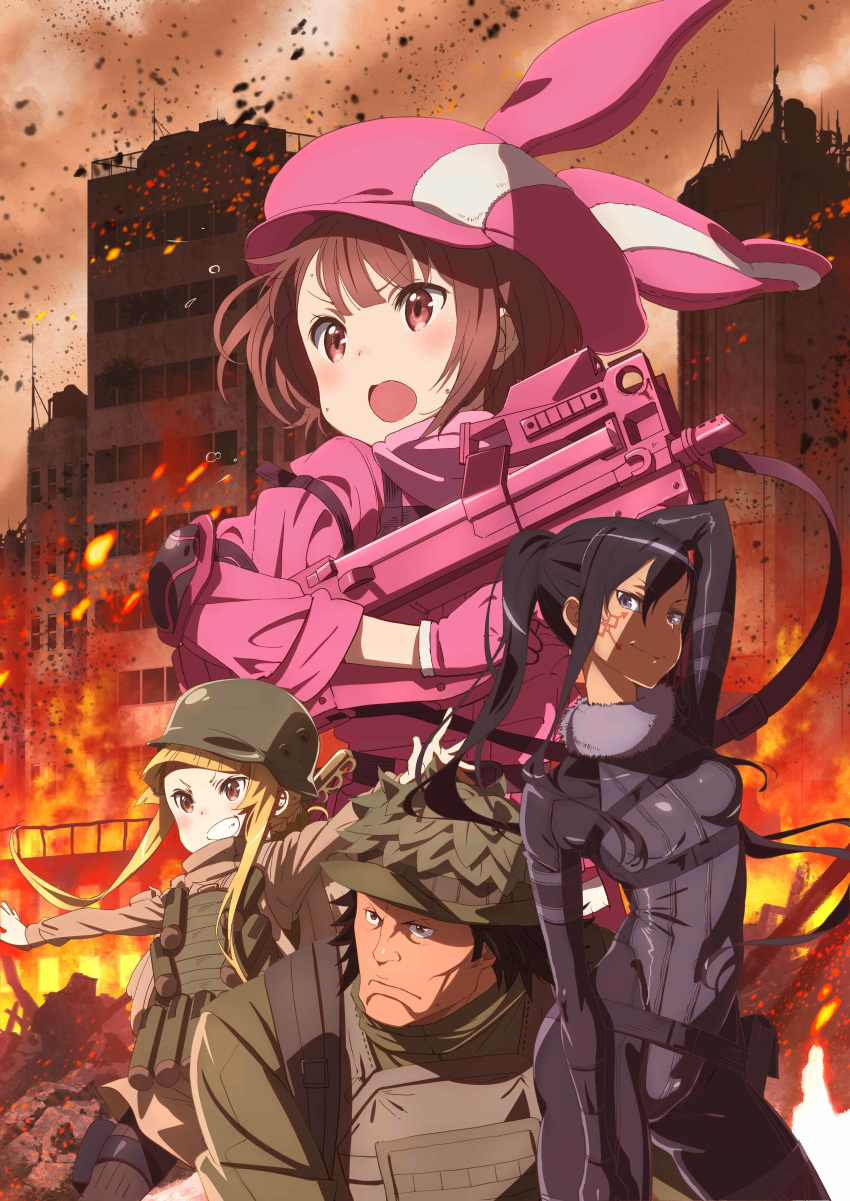 asougi_goushi kohiruimaki_karen pitohui possible_duplicate shinohara_miyu sword_art_online_alternative:_gun_gale_online