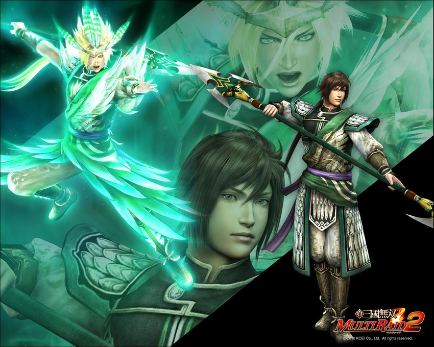 1boy dual_persona jiang_wei male male_focus shin_sangoku_musou