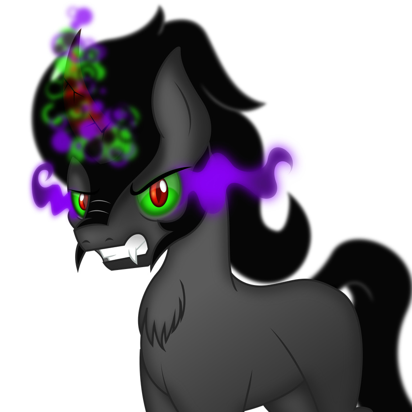 1:1 2015 absurd_res alpha_channel equid equine feral friendship_is_magic hasbro hi_res horn king_sombra_(mlp) male mammal my_little_pony mythological_creature mythological_equine mythology simple_background solo theshadowstone transparent_background unicorn