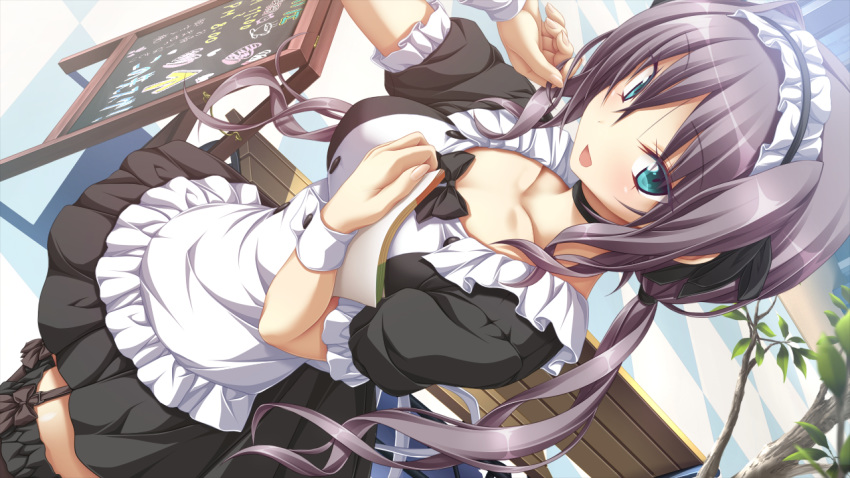 game_cg koku maid matsuriya_minato purple_software realive twintails