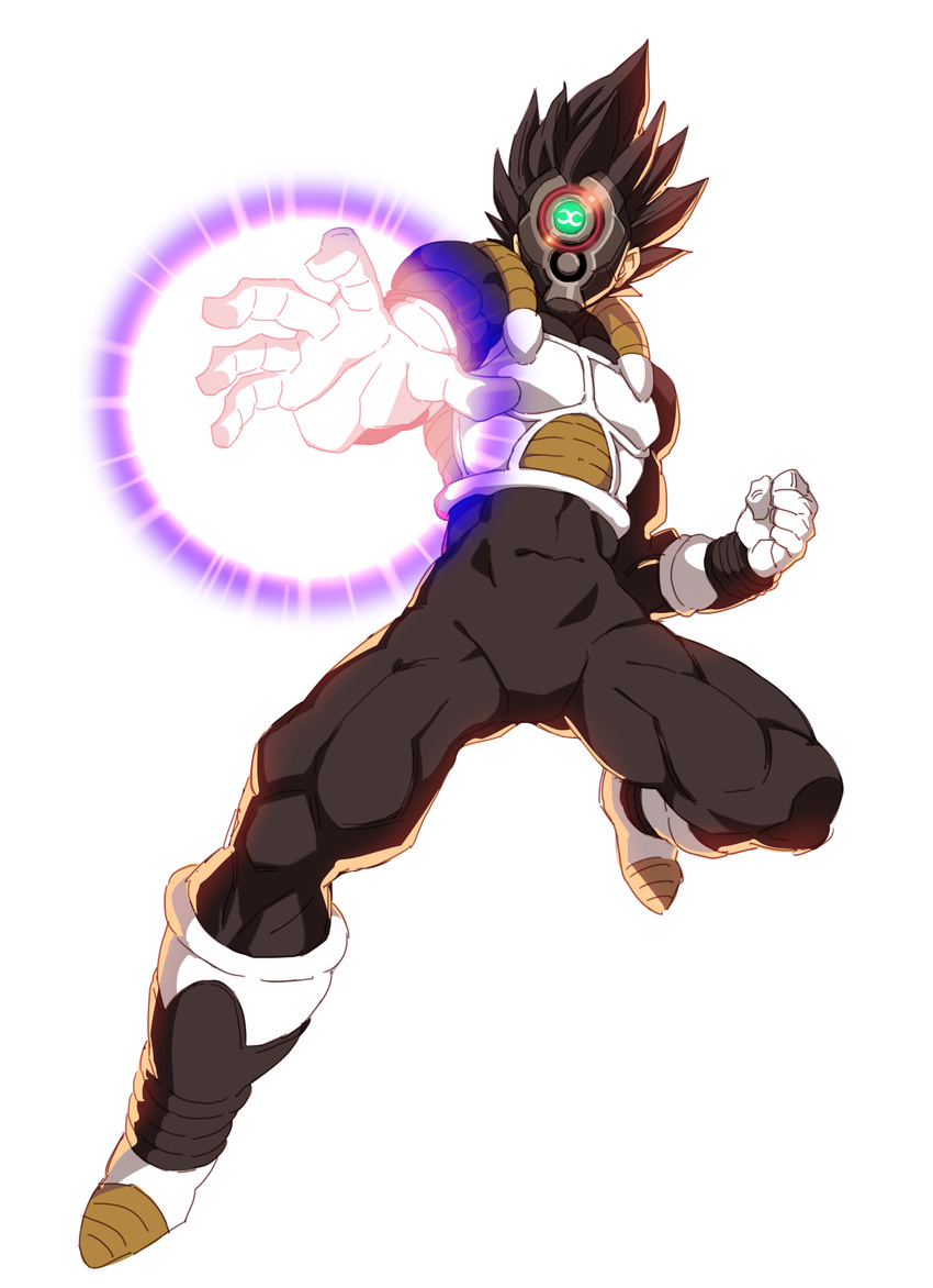 1boy armor black-masked_saiyan black_bodysuit black_hair bodysuit boots commentary_request dragon_ball dragon_ball_heroes energy_ball facing_viewer full_body gloves highres incoming_attack male_focus mask muscular official_alternate_costume saiyan saiyan_armor simple_background solo spiked_hair tasaka_shinnosuke time_breaker_mask vegeta vegeta_(xeno) white_background white_gloves