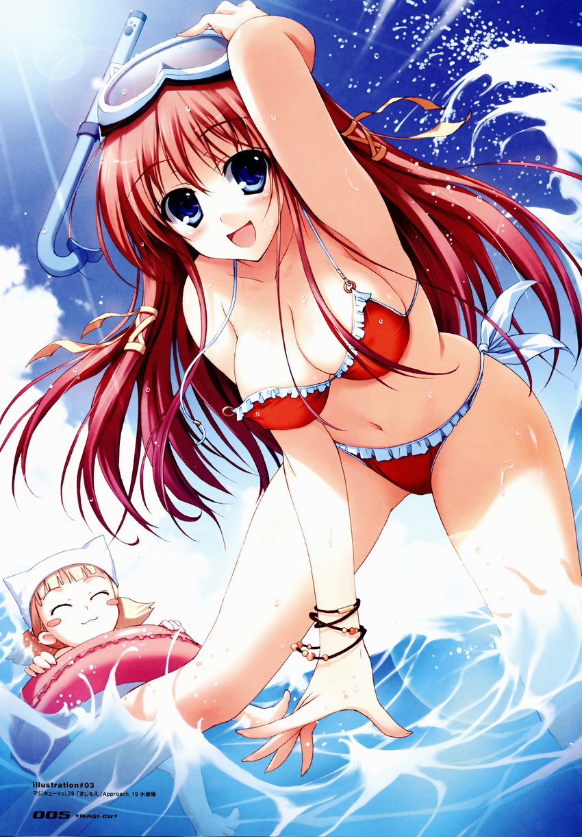 bikini cleavage magicu mugenkidou swimsuits tomose_shunsaku