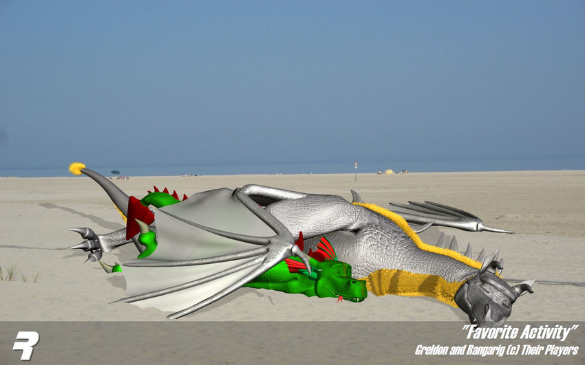 16:10 2009 3d_(artwork) 4_toes anisodactyl beach closed_eyes cuddling digital_media_(artwork) dragon duo european_mythology feet feral forked_tongue greldon happy hi_res male membrane_(anatomy) membranous_wings mythological_creature mythological_scalie mythology outside rangarig rangarig_rex scalie seaside sleeping small_wings smile tail toes tongue western_dragon widescreen wings