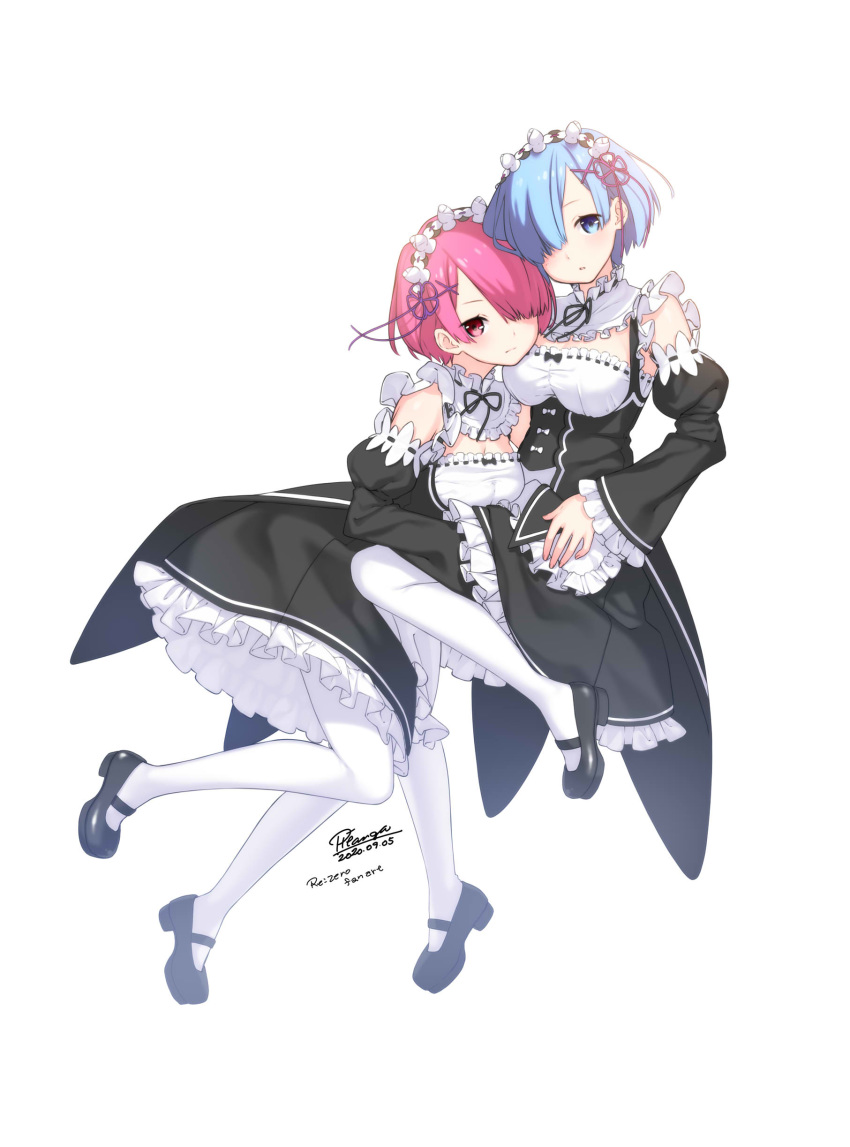 maid ram_(re_zero) re_zero_kara_hajimeru_isekai_seikatsu rem_(re_zero) tagme