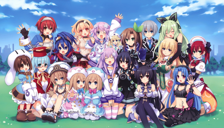 5pb_(hyperdimension_neptunia) blanc cave compa falcom_(hyperdimension_neptunia_mk2) game_cg gust_(character) hakozaki_chika historie hyperdimension_neptunia_mk2 if jinguuji_kei nepgear neptune nisa nishizawa_mina noire ram rom tsunako vert yuni_(hyperdimension_neptunia_mk2)