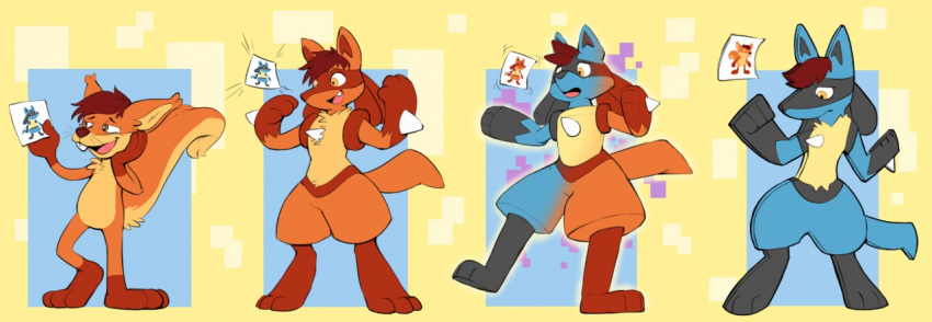 alternate_color anthro base_one_layout basic_sequence drawing flattened four_frame_image four_frame_sequence generation_4_pokemon linear_sequence lucario male mammal nintendo nude one_row_layout pokemon pokemon_(species) rodent sciurid sequence solo species_transformation sqrltacular subakitsu transformation transformation_sequence tree_squirrel what