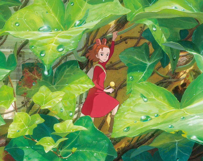 arrietty clip dress female female ghibli highres ivy karigurashi_no_arrietty minigirl pin red_dress studio_ghibli weapon