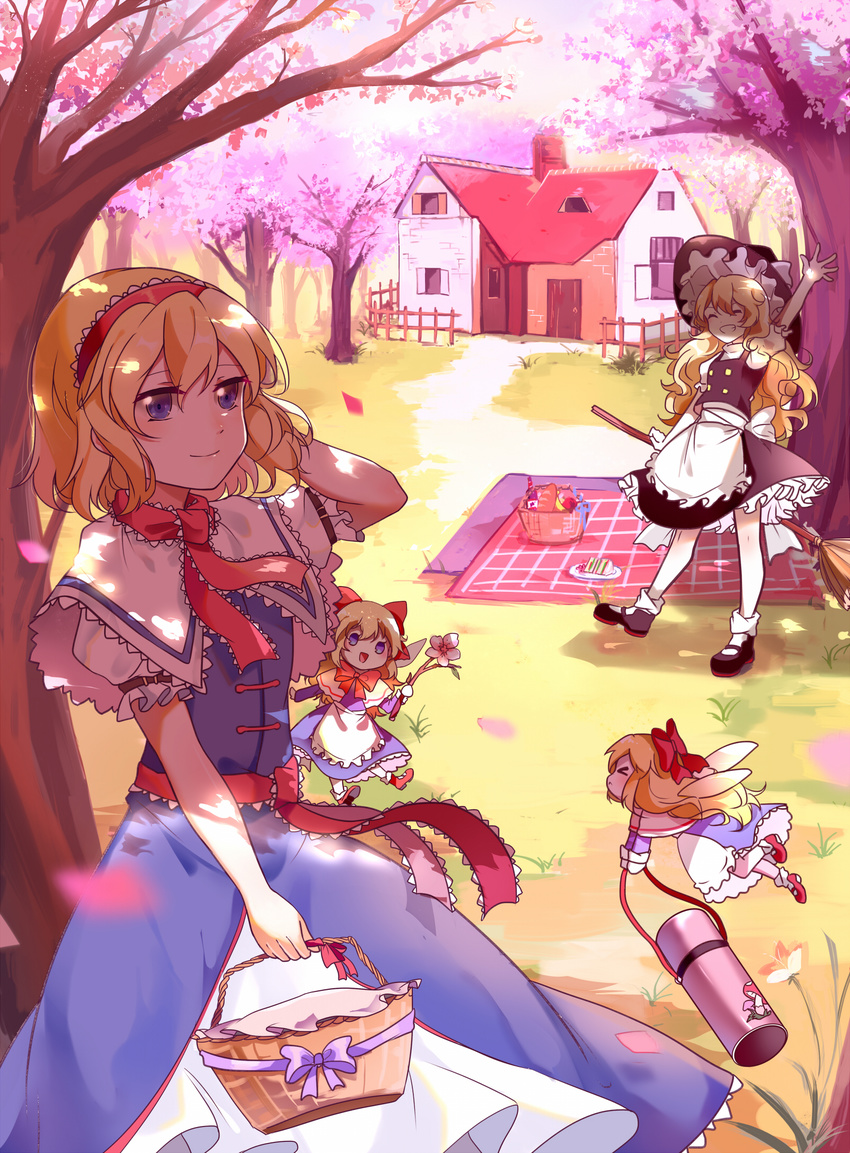 alice_margatroid kirisame_marisa touhou wings witch xinghuo