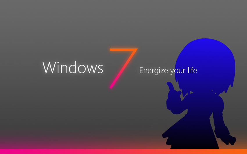 7 gray jpeg_artifacts madobe_nanami microsoft os-tan short_hair silhouette windows