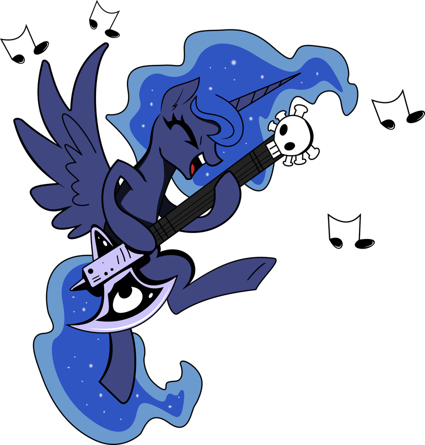 absurd_res alicorn alpha_channel blue_body blue_feathers brunursus equid equine feathered_wings feathers female feral friendship_is_magic hasbro hi_res horn mammal my_little_pony mythological_creature mythological_equine mythology princess_luna_(mlp) simple_background solo transparent_background wings