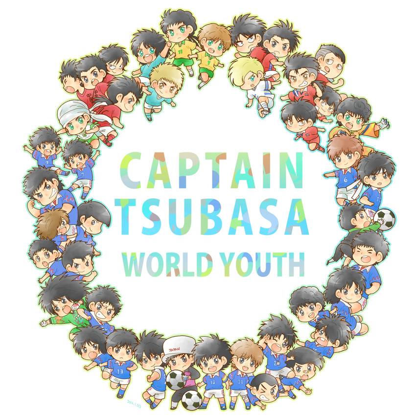 6+boys akai_tomeya annotated aoi_shingou ball black_eyes black_hair blonde_hair brown_hair captain_tsubasa carlos_santana cha_in-cheon chana_konsawatto commentary_request copyright_name faran_konsawatto gloves go_shunjin green_eyes hair_over_one_eye hat hi_shou highres hino_ryouma hiro_(minorstar) hyuuga_kojirou ishizaki_ryou izawa_mamoru jitou_hiroshi kishida_takeshi kisugi_teppei lee_yong-woon long_hair luciano_leo male_focus mark_owairan matsuyama_hikaru misaki_tarou misugi_jun morisaki_yuuzou multiple_boys nitta_shun oozora_tsubasa ou_chumei ponytail ramon_victorino red_eyes ricardo_espadas sakun_konsawatto sano_mitsuru sawada_takeshi short_hair shou_shunkou singprasert_bunnark soccer sorimachi_kazuki souda_makoto sportswear stefan_levin tachibana_kazuo tachibana_masao takasugi_shingou taki_hajime turban urabe_hanji wakabayashi_genzou wakashimazu_ken