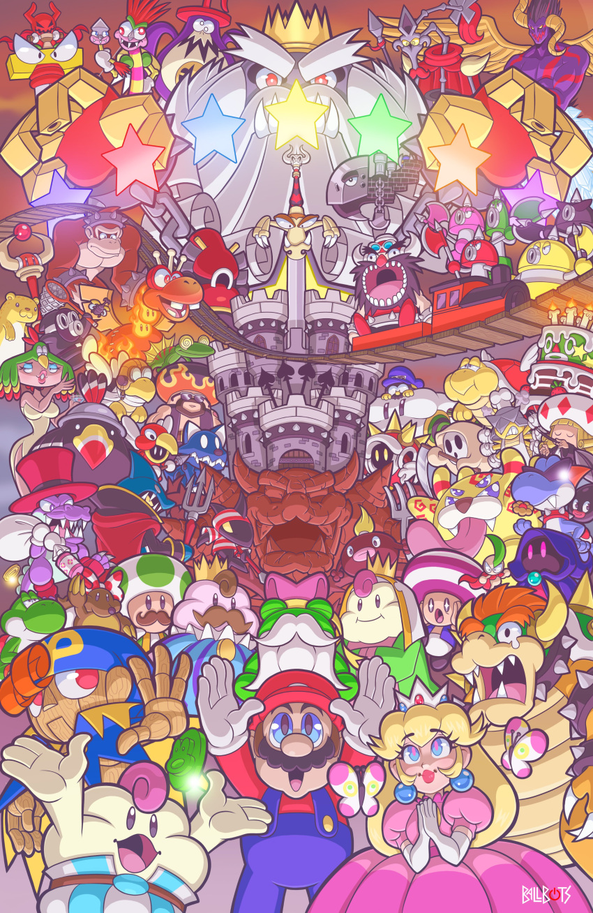 absolutely_everyone absurd_res aero_(mario) air_creature animate_inanimate anthro avian axe axem_black axem_green axem_pink axem_rangers axem_red axem_yellow belome bird birdo birdo_(character) blue_eyes blue_yoshi bob-omb booster_(mario) boshi bowser bowyer_(mario) bracelet bundt_(mario) chain_chomp clothed clothing cloud coin croco_(mario) crocodile crocodilian culex dodo_(mario) doll dress elemental_creature exor eyewear facial_hair female fish geno_(mario) group hat headgear headwear hi_res human jewelry jonathan_jones_(mario) koopa large_group living_cloud living_doll mack_(mario) magikoopa male mallow_(mario) mammal marine mario mario_bros moustache nimbus_(mario) nintendo open_mouth palearaptor pink_clothing pink_dress princess_peach punchinello queen_valentina reptile scalie shark shyguy smithy_(mario) snifit spiked_bracelet spikes sunglasses super_mario_rpg_legend_of_the_seven_stars yaridovich yoshi