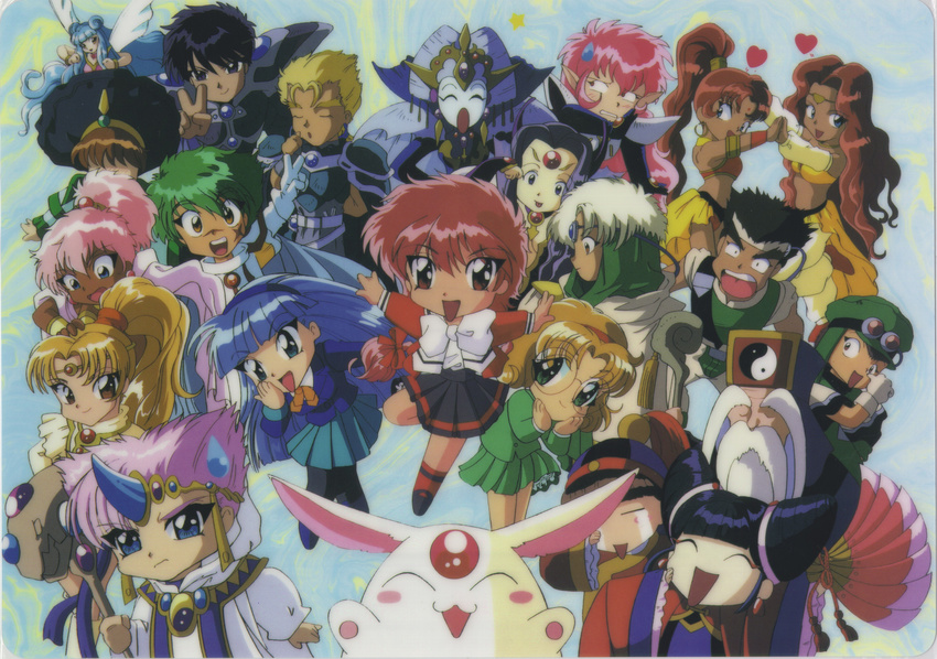 alcyone ascot asuka caldina clef eagle ferio geo_metro hououji_fuu lafarga magic_knight_rayearth mokona nova presea primera ryuuzaki_umi shidou_hikaru tarta tatra zazu