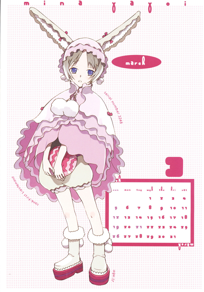 calendar getsumen_to_heiki_mina okama tagme yayoi_mina_(getsumen_to_heiki_mina)