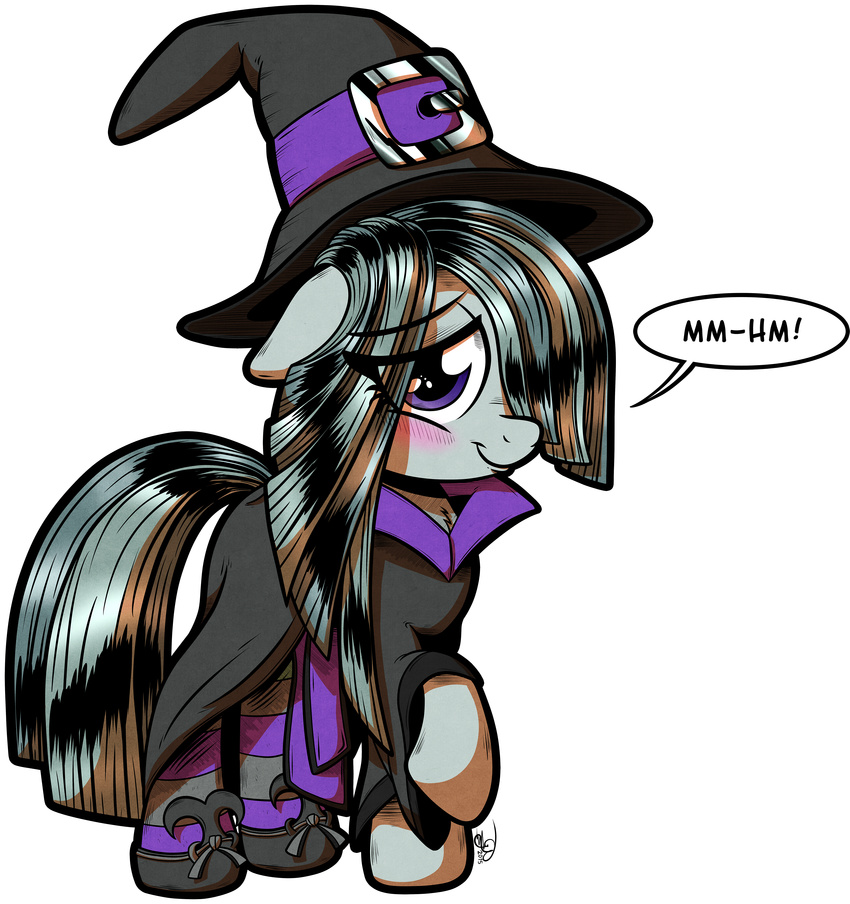 2015 absurd_res alpha_channel blush dialogue earth_pony english_text equid equine female feral friendship_is_magic gray-day hasbro hi_res horse magic_user mammal marble_pie_(mlp) my_little_pony pony purple_eyes simple_background solo speech_bubble text transparent_background witch