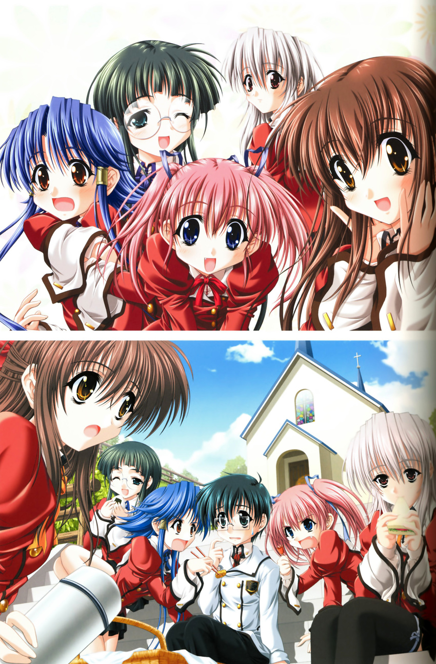 binding_discoloration honjo_ayahito kashima_kiyomi katsuragi_kao kishi_aimi miyama-zero osaka_haruna princess_brave princess_bride sakurami_ciel