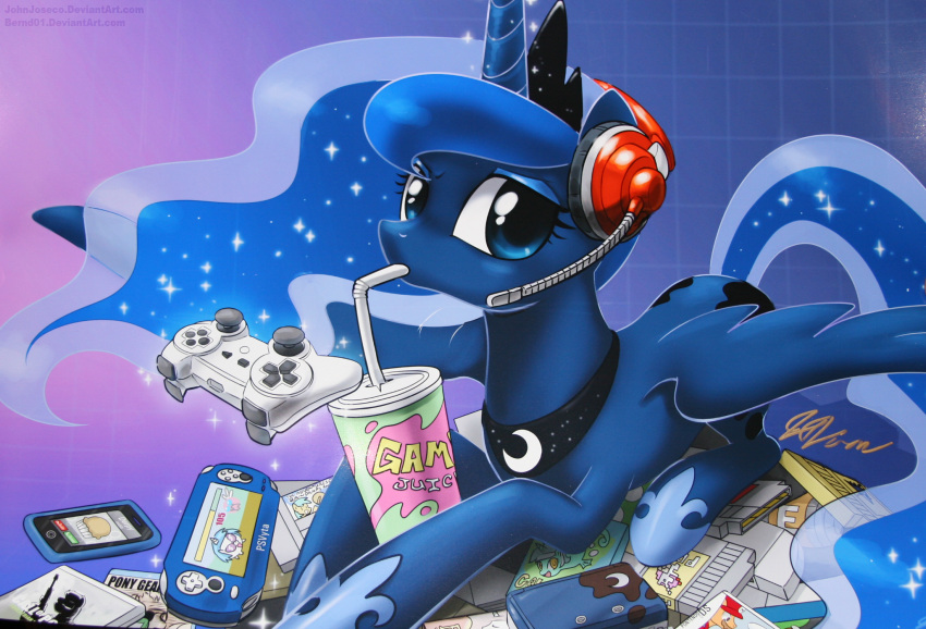 1_horn 2012 activision alicorn bendy_straw beverage blue_body blue_eyes blue_feathers blue_hair call_of_duty call_of_duty:_modern_warfare_3 cellphone console container controller crossover crown cutie_mark disposable_container drinking drinking_straw drinking_straw_in_mouth dualshock dualshock_3 electronics equid equine feathered_wings feathers female feral food friendship_is_magic game_cartridge game_case game_console game_controller game_media game_screen gameplay_mechanics gaming gui hair handheld handheld_console hasbro head_horn headgear headphones headset health_bar hi_res horn horn_magic john_joseco konami levitating_object levitation long_hair looking_at_viewer magic mammal media_case metal_gear modern_warfare_(series) modern_warfare_3 muffin multitasking my_little_pony mythological_creature mythological_equine mythology n64_cartridge nes_cartridge nintendo nintendo_3ds nintendo_64 nintendo_ds nintendo_ds_family nintendo_entertainment_system phone playing_video_game playstation playstation_3 playstation_console playstation_controller playstation_vita princess_luna_(mlp) quadruped smartphone snes_cartridge solo sony_corporation sony_interactive_entertainment sparkles storage_media super_nintendo tail text tiara unicorn_horn url vinyl_scratch_(mlp) vita_console wings wireless_controller