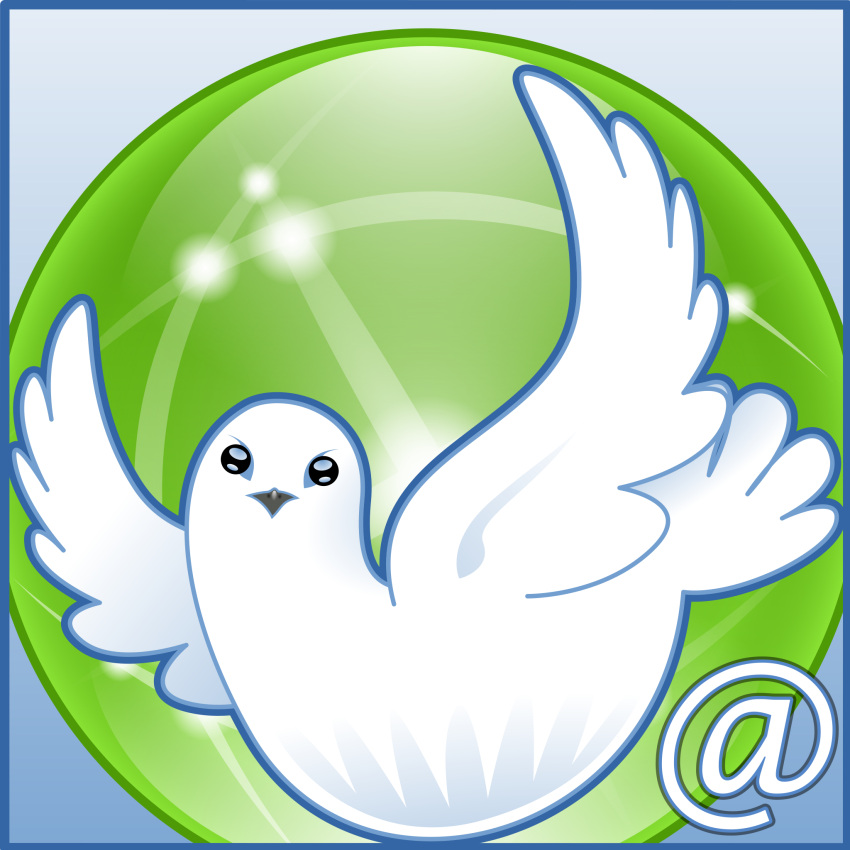 1:1 ambiguous_gender angry avian beady_eyes beak bird black_eyes columbid debian dove feathered_wings feathers feral flying frutiger_aero globe gradient_background grey_background hi_res icedove icedove_(character) icon looking_at_viewer mozilla_public_license official_art simple_background solo tail tail_feathers unknown_artist white_body white_feathers wings