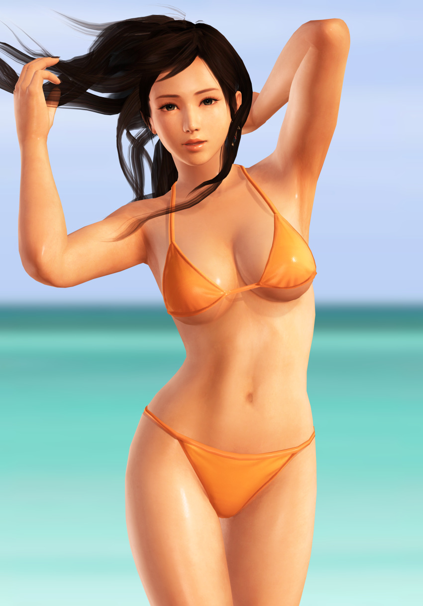 3d bikini dead_or_alive female female_only human kokoro_(doa) radianteld solo tecmo xps