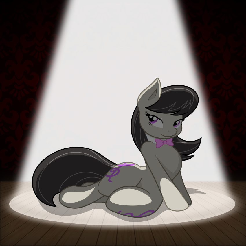 1:1 absurd_res earth_pony equid equine female feral friendship_is_magic hasbro hi_res horse mamandil mammal my_little_pony octavia_(mlp) pony solo spotlight