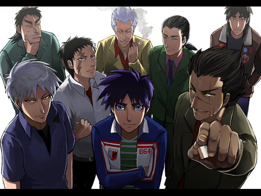 akagi akagi_shigeru buraiden_gai gin_to_kin itou_kaiji kaiji kudou_gai kurosawa morita_(gin_to_kin) saikyou_densetsu_kurosawa ten_(manga) ten_takashi tobaku_haouden_zero ukai_zero