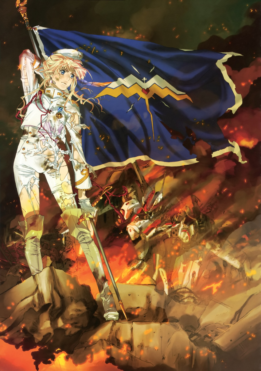 ebata_risa macross macross_frontier sheryl_nome torn_clothes